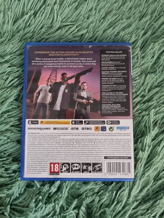 Продам диск GTA 5 для пс5