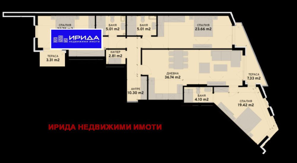 Продава се Многостаен апартамент в София, Овча купел 2 - 180 кв.м за 1695 €/кв.м - Снимка #3