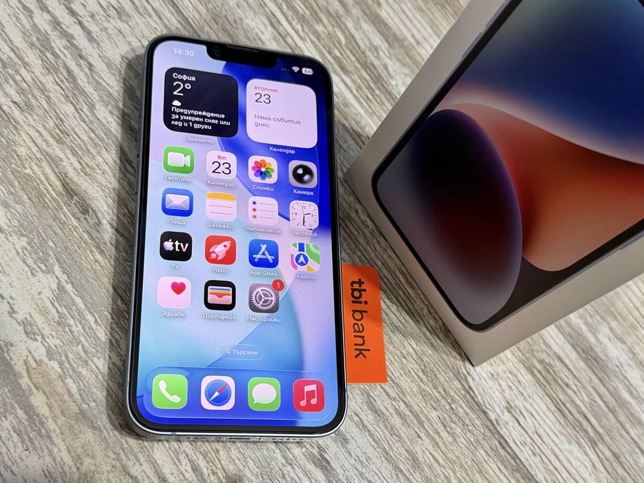 Iphone 14 128 GB - 100 % Battery Health Чисто Нова Батерия