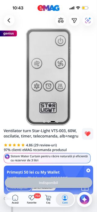 Vand ventilator stare buna