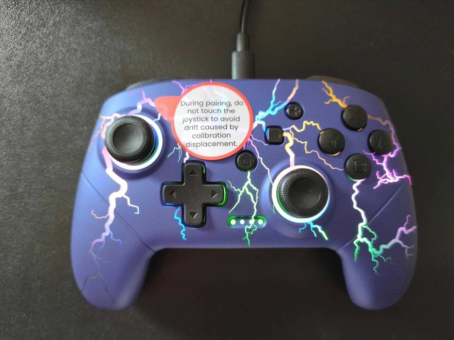 Vand 2 controller pro 1000mAh rgb led vibrație imperechere cu un buton – switch/windows