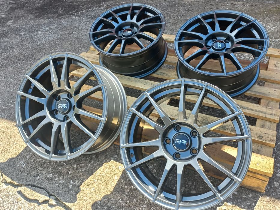 18"O.Z 5x114.3 Matt Gunmetal 8ж ет40 Honda Mitsubushi Dacia Renault Nissan Чисто Нови.