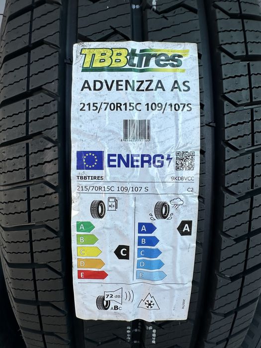 Нови Всесезонни Бусови Гуми TBB TIRES ADVENZZA AS 215/70R15C 109/107S 2157015 2157015C