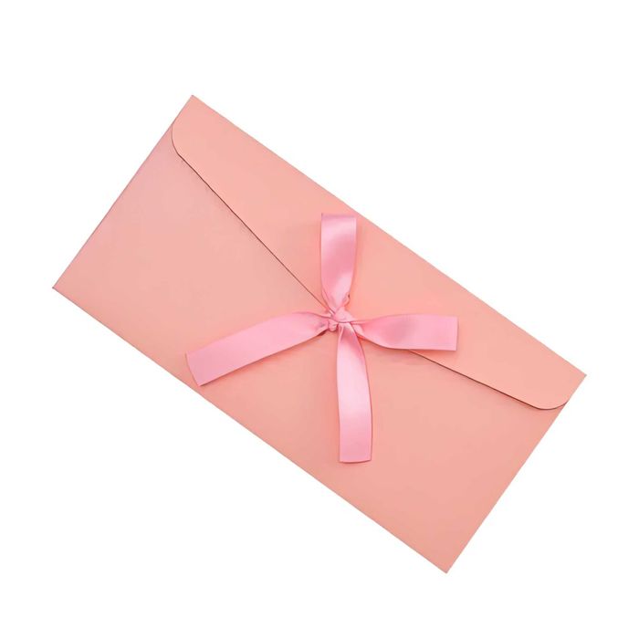 Подарочные конверты/Конверты с лентой  - разных цветов (220×110 мм)