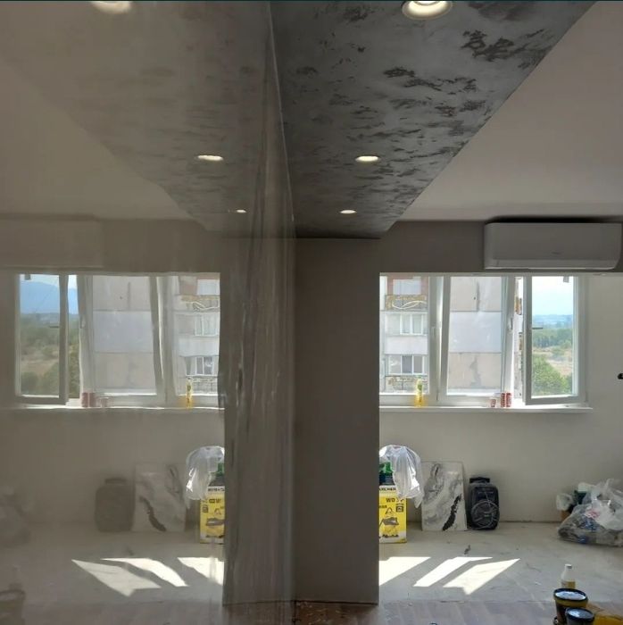 Лепене на плочки.Микроцимент.Декоративни и венециански мазилки.