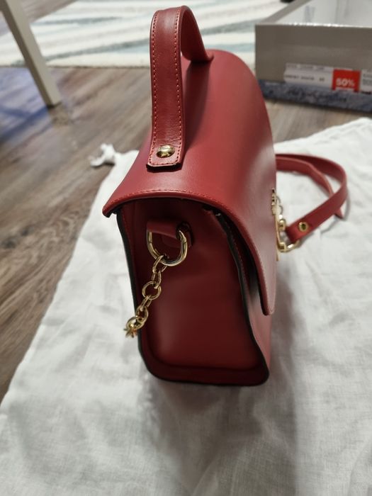 Geanta piele rosie