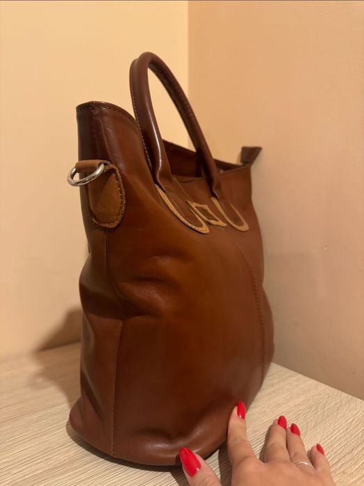 Дамска чанта от естествена кожа