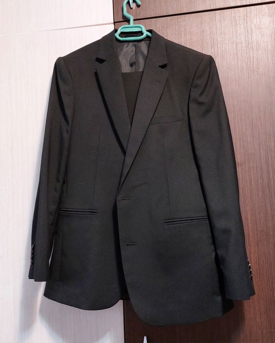 Costum negru stofa adolescent