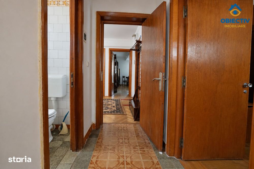 Apartament 3 camere/ 2 balcoane + boxa CENTRU Dioda