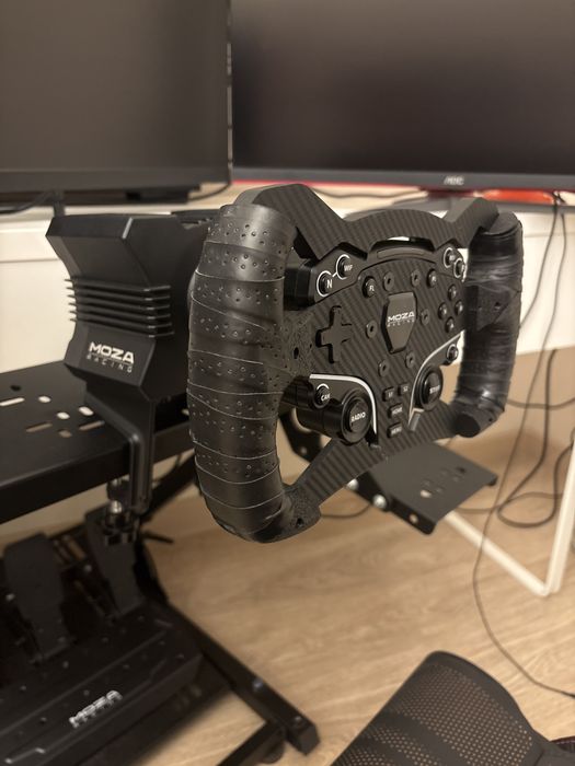 Moza R5 + педаль сцепления + brake performance mod