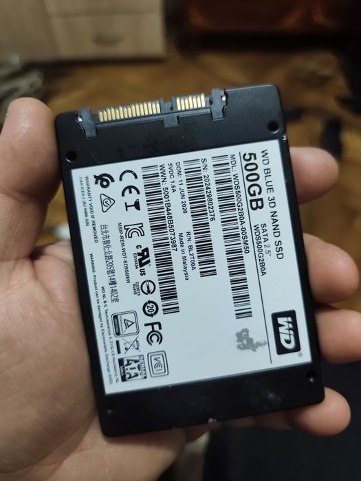 Ssd Wd Blue 500gb 100%