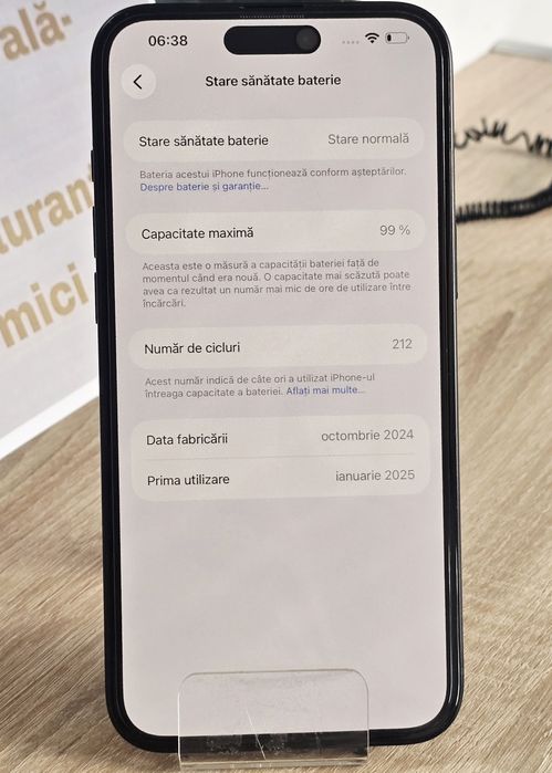 iPhone 16 Plus - 128 GB - 99% sanatate baterie  !