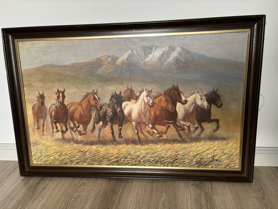 Картина маслом художник Диас Устемиров “ На простор”