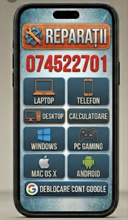 REPARAM LAPTOP-URI Calculatoare, Telefoane,