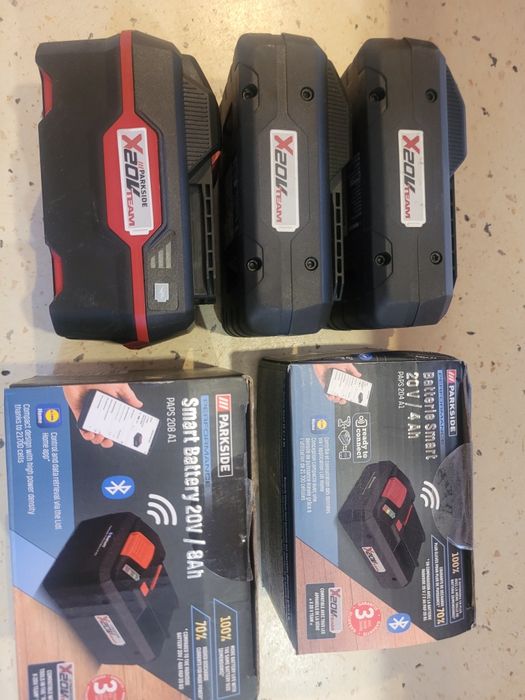 Батерии Parkside 20 волта 4 и 8 амперчаса