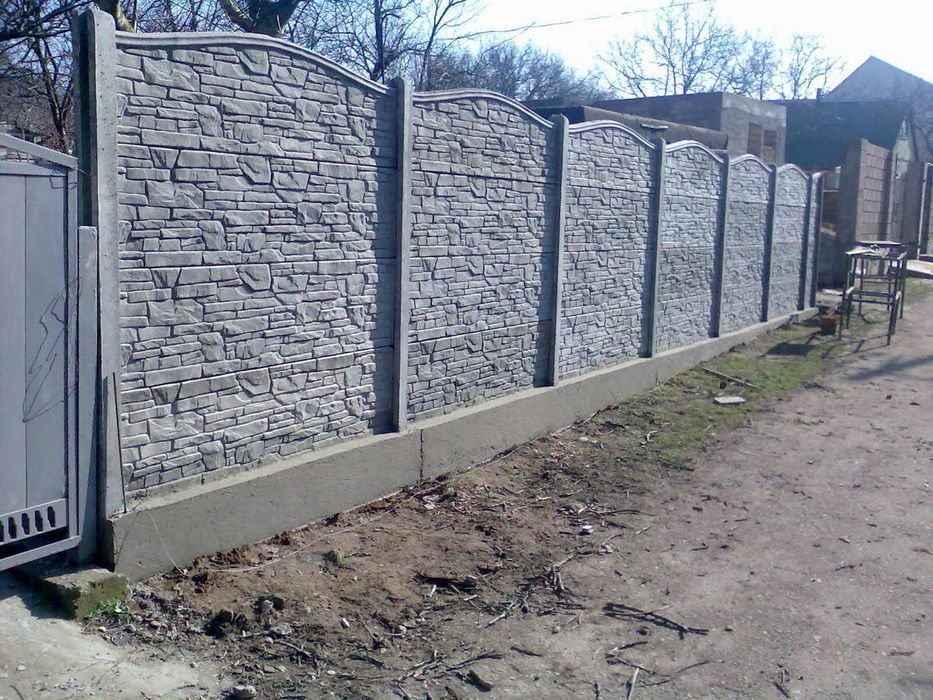 Фундамент под еврозабор