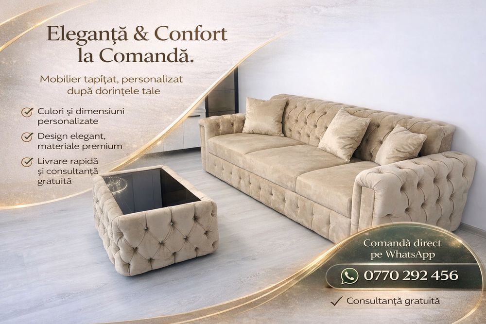 Mobila tapitata la comanda