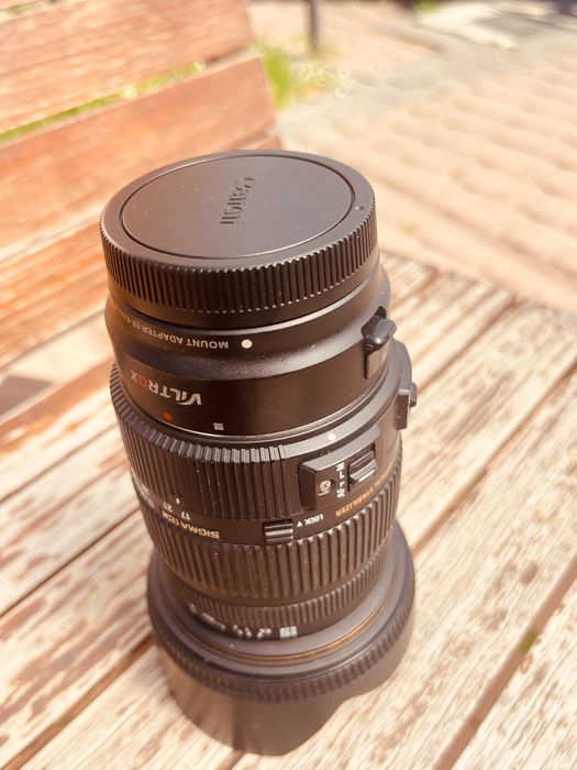 obictiv, lens, lentila Canon, Sigma 17-50 f2,8 adaptor ef-eos m
