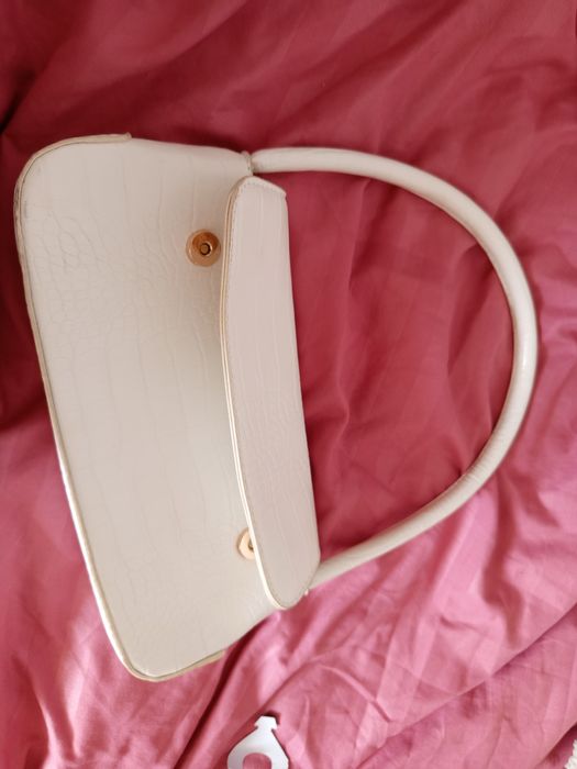 Geanta alba mini