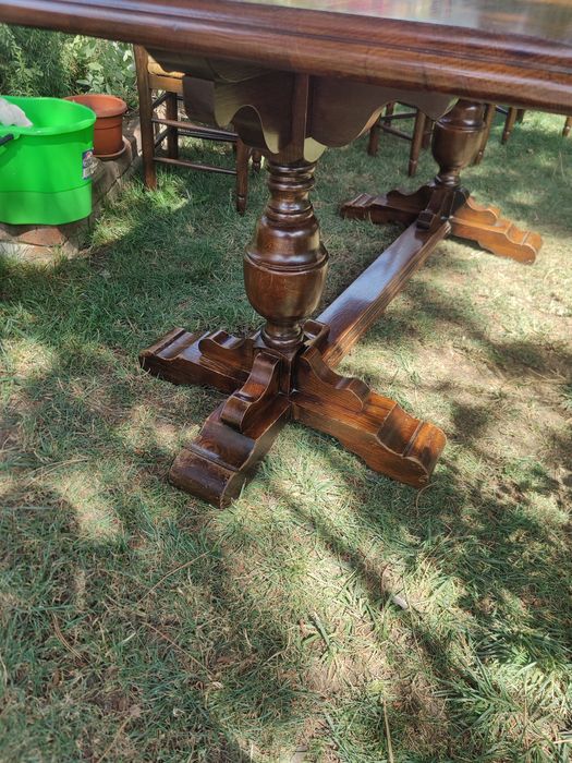 Masă veche 183 x 85 din lemn masiv de stejar