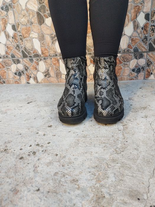 Ghete piele naturală animal print