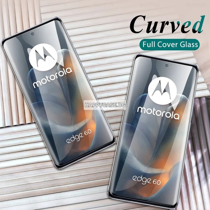 Motorola Edge 70 Fusion / Edge 60 / Edge 60 Fusion / Edge 60 Pro / 3D Full Glue Извит стъклен протектор с цяло лепило