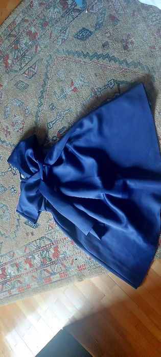 rochie superba asos party albastru inchis