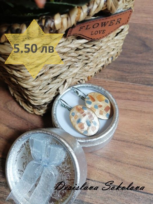 Обеци от полимерна глина