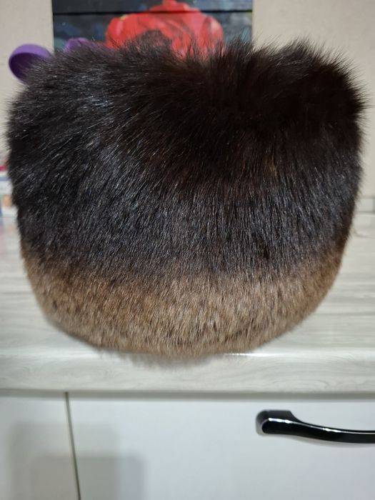 Шапка из песца женская