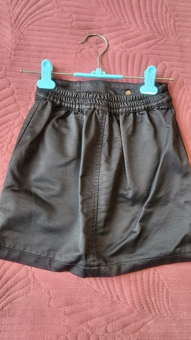 Юбка детская кожаная