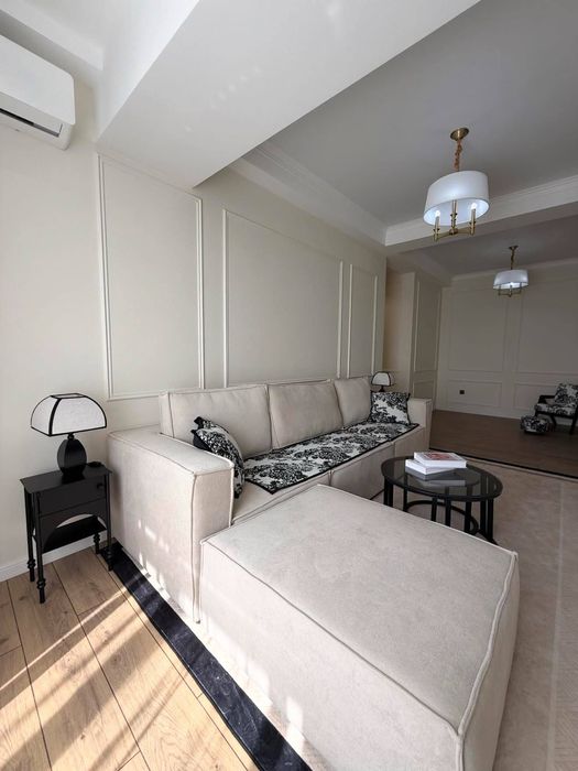 Сдам евро 3-ком 5/9 В ЖК NRG Мирзо-улугбек Сайрам Новая меб+техника