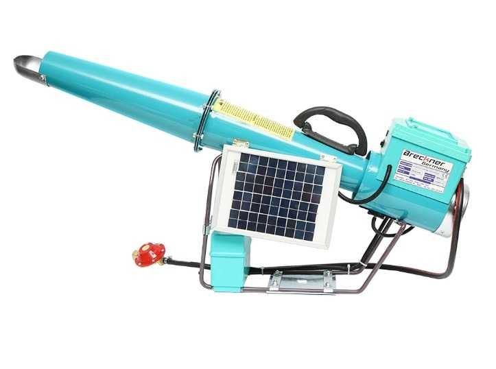 Tun cu incarcare la panou solar, explozie pe gaz pentru speriat pasari