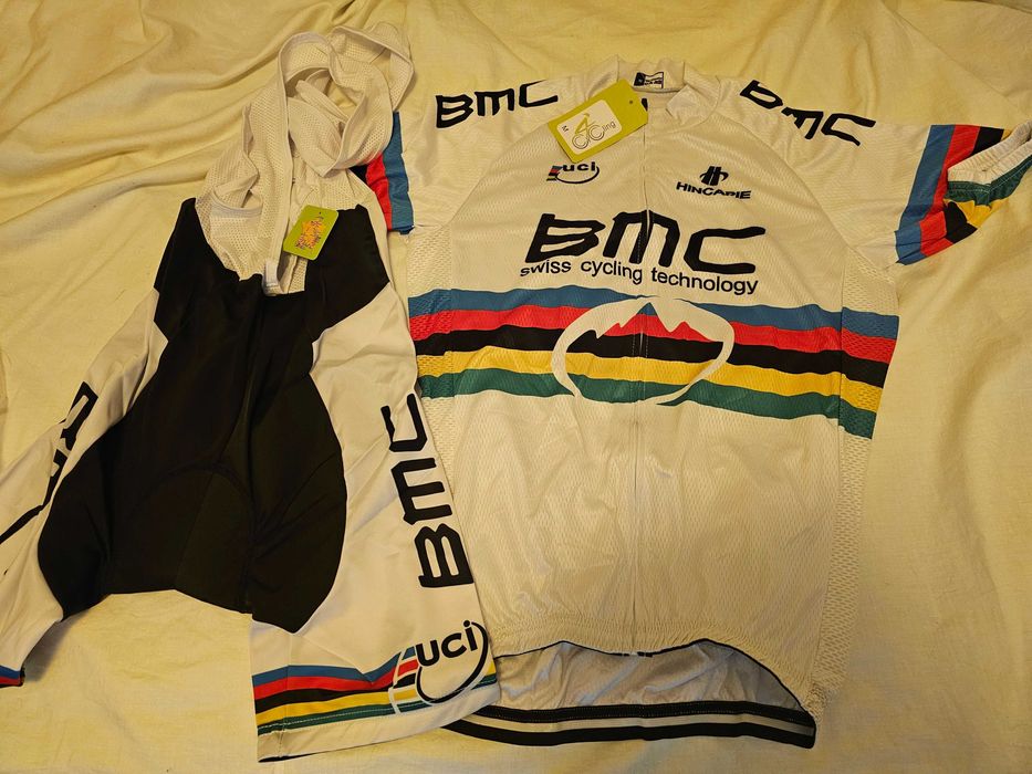 Echipament ciclism Merida BMC Focus quickstep set pantaloni tricou