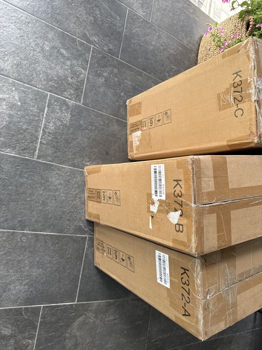 Set mobilier grădină  din ratan sintetic – Colțar 5 locuri + măsuță, Gri Antracit