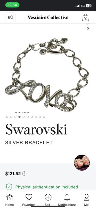 Автентична гривна Swarovski