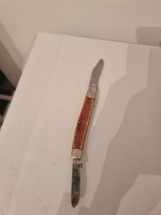 Briceag Rostfrei Inox Solingen cu maner din corn de cerb, vintage cole