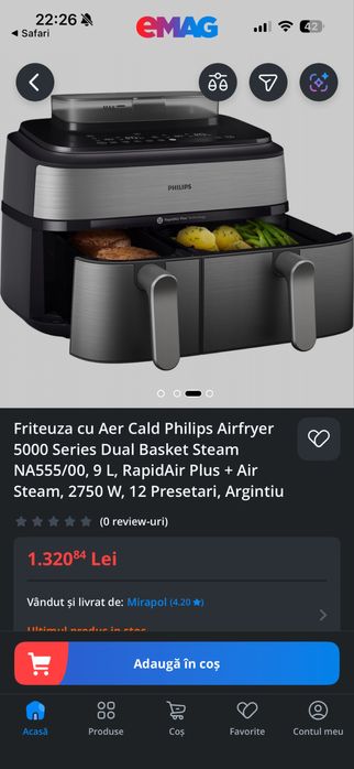 Friteuza Philips Airfryer 5000 noua !!!
