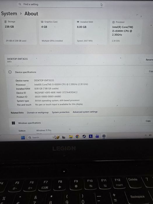 Vând laptop gaming Lenovo Y530-15ICH