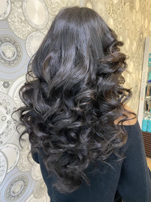 Тъмно кафяв екстешън на клипси (естествена коса )