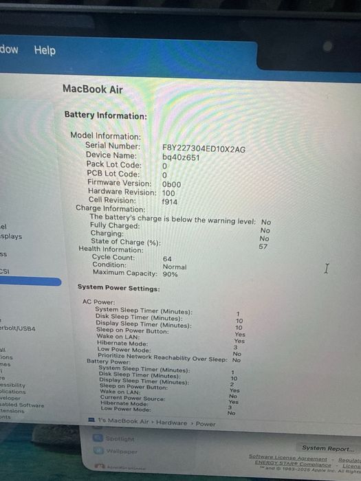 Macbook m2 air 8 ga 256