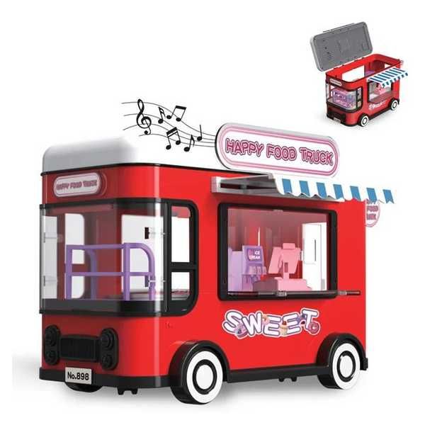 Кафе-камион Mercado Trade, За сладолед с 3 кукли и аксесоари