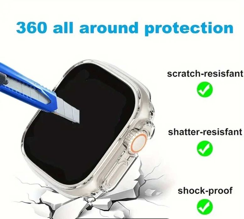 Защитный чехол для IWatch Ultra 2/Ultra 49 мм, устойчивый к царапинам.