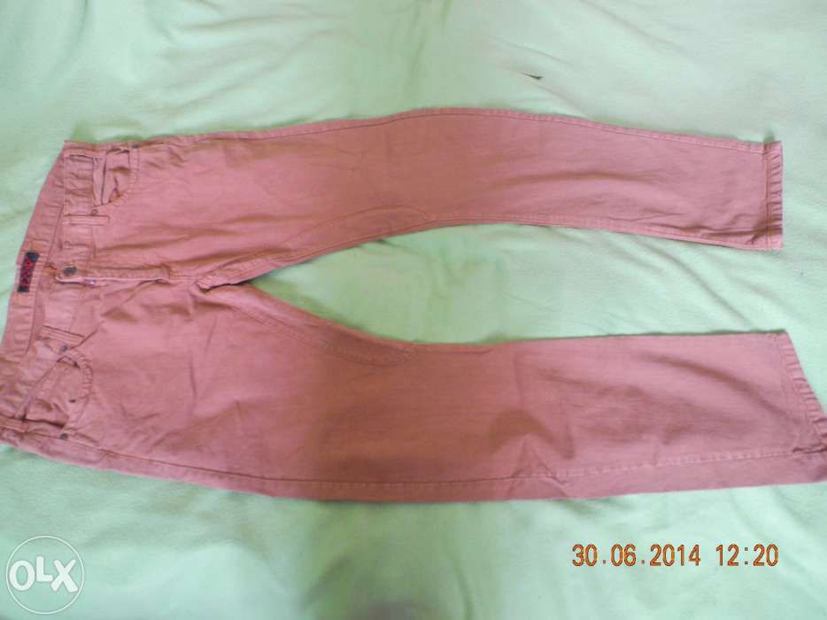 Blugi maro barbati, cambrati, noi, talie 51 x 2 cm