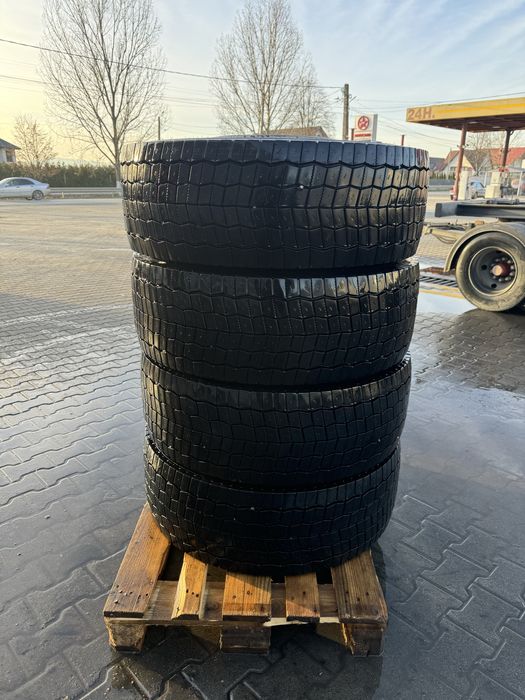 Set 4 anvelope cu jante Hankook 315/60/22.5 dot 2021