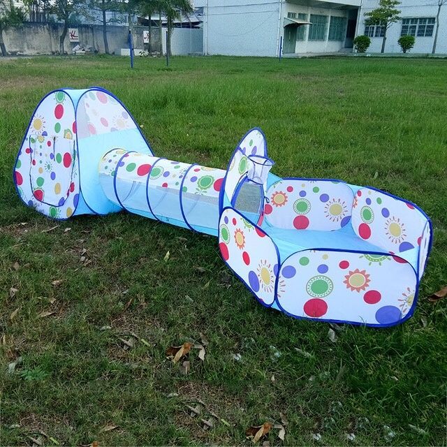 Палатка туннель сухой бассейн