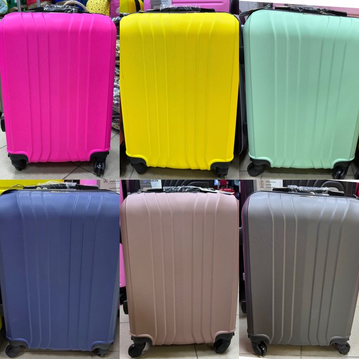 Куфар за ръчен багаж 55x37x22 см | Лек и здрав ABS с , 4 колела 360°