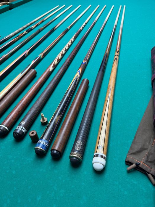 Кии ручной работы разных мастеров