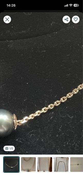 Pandantiv aur galben 14ct cu perla Tahiti