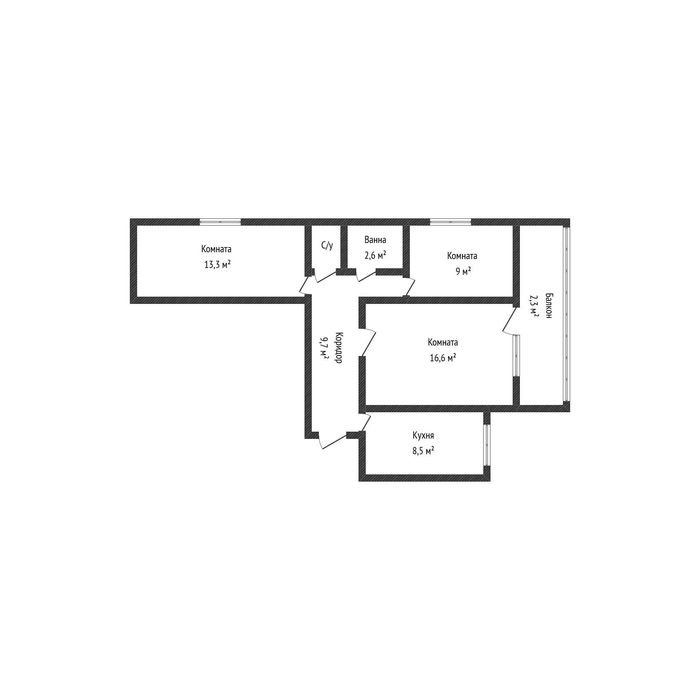 3-комн ЦЕНТР с панорамным видом на город