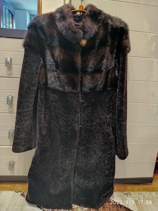 Шуба комбинированная.